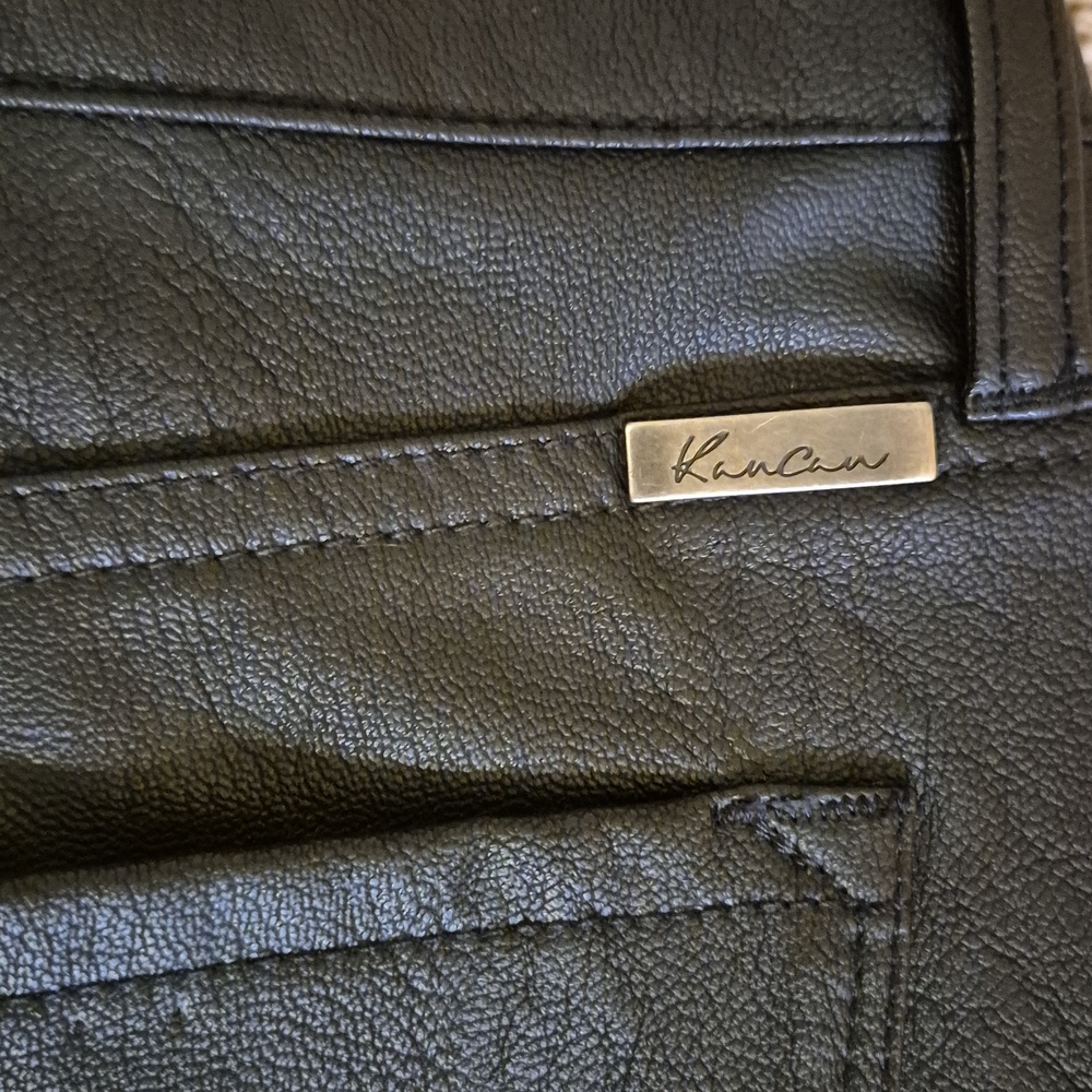 KanCan Black Faux Leather  Pants - Picture 5 of 5